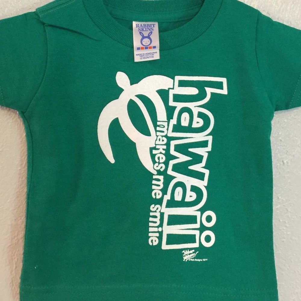 🐶 3/$15 HAWAII MAKES ME SMILE INFANT TEE W/TURTLE